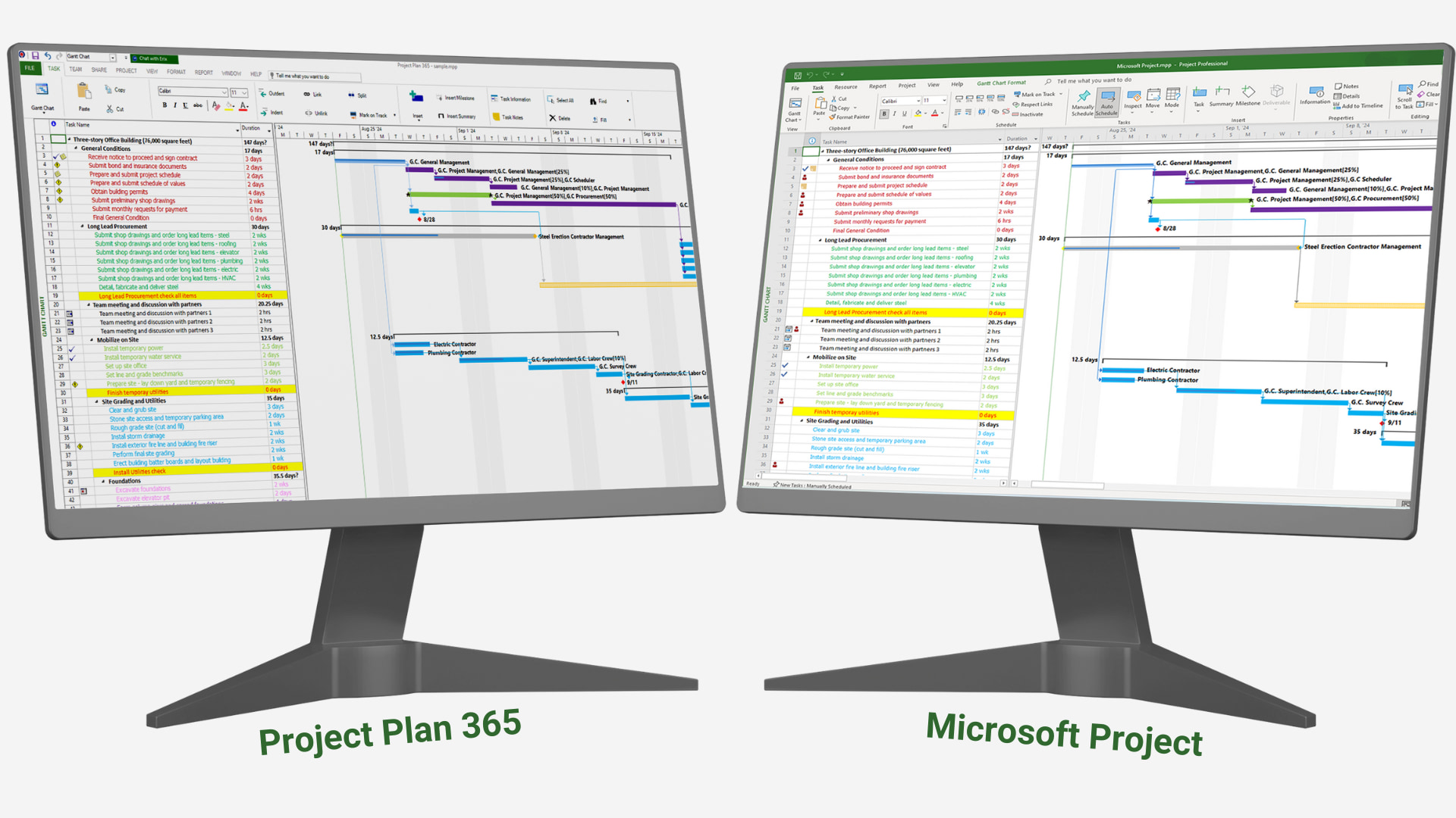 Microsoft Project vs Project Plan 365